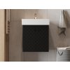 Lavedo Tessera Black 60 kúpeľňová skrinka s umývadlom, TSR-60_BLACK