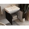 Lavedo Tessera Black 60 kúpeľňová skrinka s umývadlom, TSR-60_BLACK