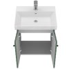 Lavedo Tessera Green 50 kúpeľňová skrinka s umývadlom, TSR-50_EMERALD_GREEN