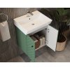 Lavedo Tessera Green 50 kúpeľňová skrinka s umývadlom, TSR-50_EMERALD_GREEN