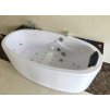 Hydromasážna vaňa Full 170×85 cm - biela, s automatickým splachovaním | Aplomo, HMVF17085