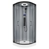 Masážny sprchovací box Kerra Orion Black Glass 90 × 90, MBOBG90