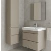 Lavedo Kingsbath Vivace Mokko Air 80 nástenná kúpeľňová skrinka s keramickým umývadlom, VIV-TPB-2-D-80-MOKKOO