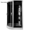 Aplomo Trixy Black 120x85x215 masážny sprchový box Orientácia: ľavá, MO-18218BLL