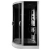 Aplomo Trixy Black 120x85x215 masážny sprchový box Orientácia: ľavá, MO-18218BLL