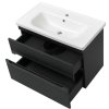 Lavedo Aria Air Antracit 80 kúpeľňová skrinka s umývadlom, ARIA-ANT-TPB-2-D-80