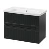 Lavedo Aria Air Antracit 80 kúpeľňová skrinka s umývadlom, ARIA-ANT-TPB-2-D-80
