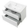 Lavedo Aria Air White 80 kúpeľňová skrinka s umývadlom, ARIA-WH-TPB-2-D-80