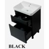 Lavedo Vivace Black 70 kúpeľňová skrinka s umývadlom, VIV-BLACKK-70