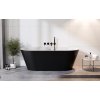 Besco Deeva B&W voľne stojaca akrylátová vaňa, matná Dĺžka vane: 170 cm, WWA-170DMBC