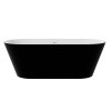 Besco Deeva B&W voľne stojaca akrylátová vaňa, matná Dĺžka vane: 170 cm, WWA-170DMBC