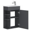 Lavedo Amadeo Antracit 50 kúpeľňová skrinka s umývadlom, AMADEO_T-40_ANTHRACITE