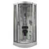 Aplomo Wolf šedý 90x90x220 parný masážny sprchový box, MO-09909AS