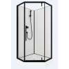 Päťhranný sprchový box Savana Veduta Diamond Black 90x90, Y804B-90