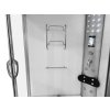 Aplomo Luxor White 135x135x220 Parný masážny sprchový box s hydromasážnou vaňou, MO-08135SW
