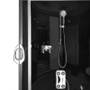 Aplomo Luxor Black 135x135x220 masážny sprchový box s hydromasážnou vaňou, MO-08135BL