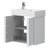 Lavedo Quadra White 55 kúpeľňová skrinka s umývadlom, matná, QDWH55M