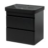 Lavedo Vivace Air Black 70 kúpeľňová skrinka s čiernym umývadlom, VIV-AIR-BLACK-70