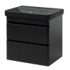 Lavedo Vivace Air Black 60 kúpeľňová skrinka s čiernym umývadlom, VIV-AIR-BLACK-60
