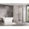 Besco Zarya štvrťkruhový sprchový kút s vaňou Axim, chróm Rozmery krytu: 80x80cm, ZC-AX-80-190