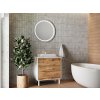 Lavedo Afina Neon White/Wotan Oak 60 kúpeľňová skrinka s umývadlom, AF-60-NE-WOW