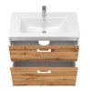 Lavedo Afina Piedra biela/dub botanický 80 kúpeľňová skrinka s umývadlom, AF-80-PIE-WWO2