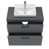 Lavedo Afina Neon Grey 80 kúpeľňová skrinka s umývadlom, AF-80-NE