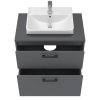 Lavedo Afina Neon Grey 70 kúpeľňová skrinka s umývadlom, AF-70-NE