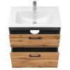 Lavedo Afina Piedra Grey/Wotan Oak 70 kúpeľňová skrinka s umývadlom, AF-70-PIE-GRWO