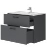 Lavedo Afina Piedra Grey 80 kúpeľňová skrinka s umývadlom, AF-80-PIE-GR