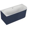 Polimat Sola 160x75 voľne stojaca akrylátová vaňa, modrá Dĺžka vane: 160 cm, Orientácia: ľavá, 00514