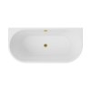 Besco Vica Nová voľne stojaca akrylátová vaňa so sifónom, prepadové plnenie Dĺžka vane: 150 cm, WAS-150VNN