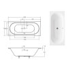 Akrylátová vaňa Besco Vitae Slim Dĺžka vane: 160 cm, WAV-160-SL