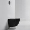 Aplomo Ferrara Slim Rimless WC so sedadlom, čierna, MUT-204