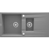 Aplomo Eridan 1,5 granitový drez s odkapávačom, metalická sivá, ZQE_S513