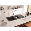 Aplomo Eridan 1,5 granitový drez s odkapávačom, biely, ZQE_A513