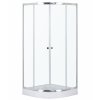 Kerra Leo štvrťkruhový sprchový kút s vaňou Rozmery sprchového kúta: 80x80cm, 13256_80X