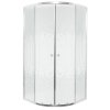 Kerra Pixel Biely štvrťkruhový sprchový kút Veľkosť sprchového kúta: 80x80cm, 13220_80X