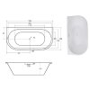 Besco Vica Slim+ 170x80 Akrylátová vstavaná vaňa, WAVS-170-S