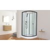 Savana Veduta Smart štvrťkruhový sprchový box, čierny Rozmer rohu: 90x90cm, Y802BS-90