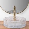 Rea Cristal Transparent 35 sklenené umývadlo na dosku, REA-U9670