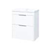 Mereo Vigo, kúpeľňová skrinka s keramickým umývadlom 61 cm, biela CN311