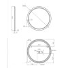 Okrúhle kúpeľňové zrkadlo Lavedo Arizona 60 s LED podsvietením, ARMR-60