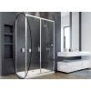 Besco Duo Slide pevná bočná časť, čierna Veľkosť sprchových dverí: 90 cm, PDSB-90