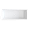 Aplomo London M+ 160x66 voľne stojaca vaňa z kompozitu, biely lesk, LONDON159BP