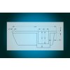 Aplomo Impress I. vaňa s dverami a krycími panelmi Dĺžka vane: 150 cm, VPSI1150