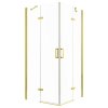 Kerra Flow 90x90 štvorcový sprchový kút, zlatý, FLG2