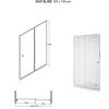 Besco Duo Slide transparentné sprchové dvere Veľkosť sprchových dverí: 130 cm, DDS-130