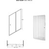 Besco Duo Slide transparentné sprchové dvere Veľkosť sprchových dverí: 110 cm, DDS-110