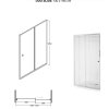 Besco Duo Slide transparentné sprchové dvere Veľkosť sprchových dverí: 100 cm, DDS-100